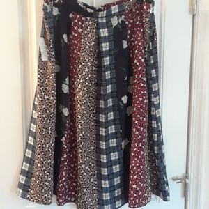 NWT Eloquii Multi Print Skirt